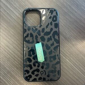 Loopy Midnight Leopard Print iPhone 12 & 12 pro Case